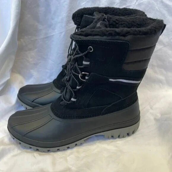 Lands' Ends Expedition Waterproof Insulated Snow Boots, Youth 7, NWT - Picture 3 of 6